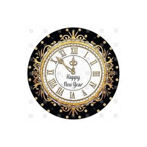 Happy New Year Clock Sign