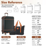 Hardshell Lightweight Suitcase Double Spinner Wheels with TSA Lock ,Single Vintage Luggage with Bag - Tuesday Morning - Luggage