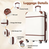 Hardshell Lightweight Suitcase Double Spinner Wheels with TSA Lock ,Single Vintage Luggage with Bag - Tuesday Morning - Luggage