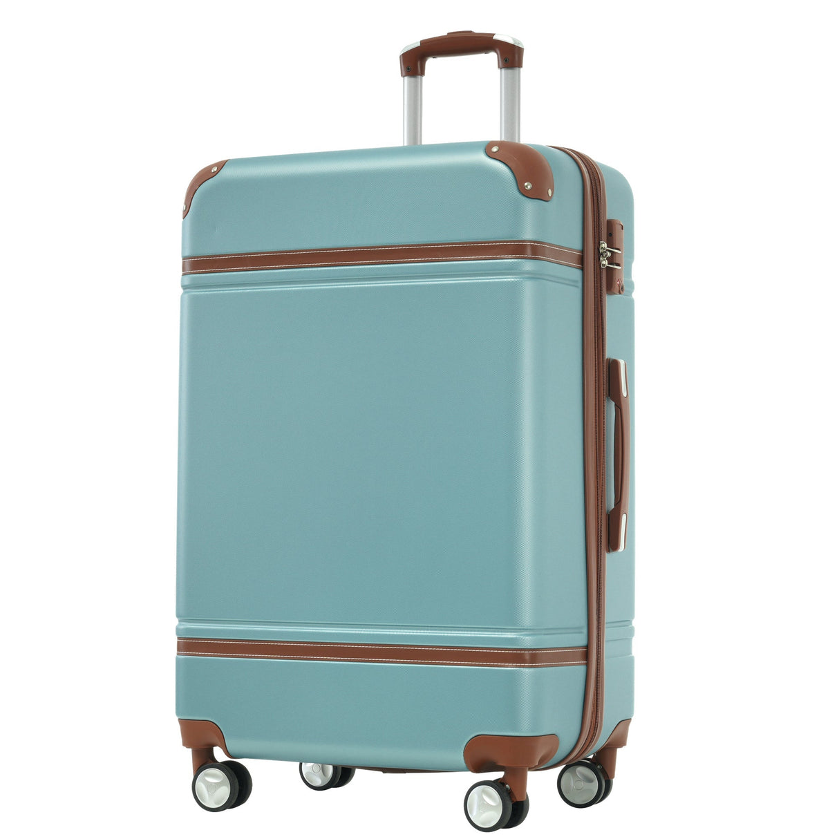 Hardshell Lightweight Suitcase Double Spinner Wheels with TSA Lock ,Single Vintage Luggage with Bag - Tuesday Morning - Luggage