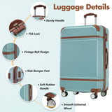 Hardshell Lightweight Suitcase Double Spinner Wheels with TSA Lock ,Single Vintage Luggage with Bag - Tuesday Morning - Luggage