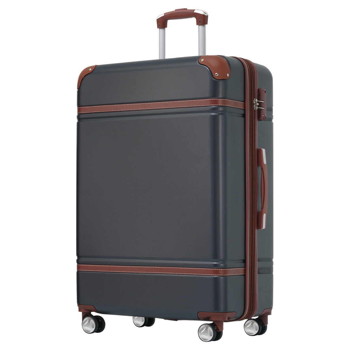 Hardshell Lightweight Suitcase Double Spinner Wheels with TSA Lock ,Single Vintage Luggage with Bag - Tuesday Morning - Luggage