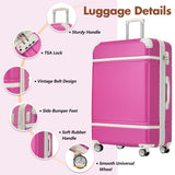 Hardshell Lightweight Suitcase Double Spinner Wheels with TSA Lock ,Single Vintage Luggage with Bag - Tuesday Morning - Luggage