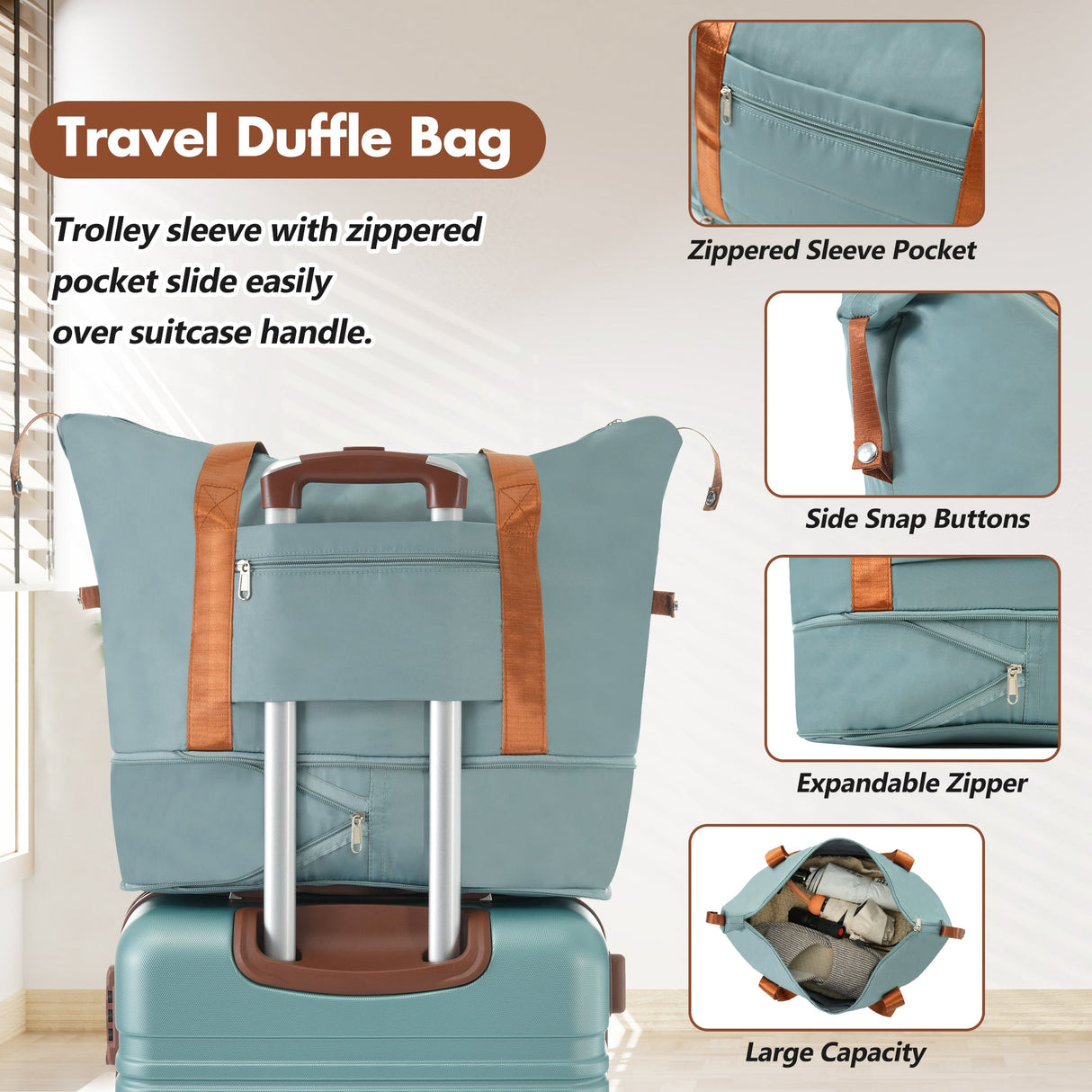Hardshell Lightweight Suitcase Double Spinner Wheels with TSA Lock ,Single Vintage Luggage with Bag - Tuesday Morning - Luggage