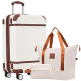 Hardshell Lightweight Suitcase Double Spinner Wheels with TSA Lock ,Single Vintage Luggage with Bag - Tuesday Morning - Luggage