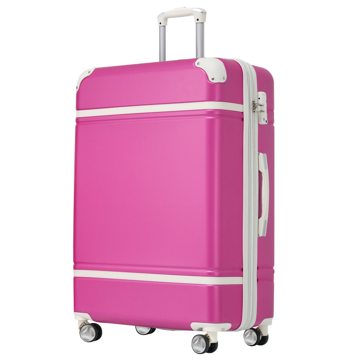 Hardshell Lightweight Suitcase Double Spinner Wheels with TSA Lock ,Single Vintage Luggage with Bag - Tuesday Morning - Luggage