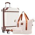 Hardshell Lightweight Suitcase Double Spinner Wheels with TSA Lock ,Single Vintage Luggage with Bag - Tuesday Morning - Luggage