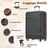 Hardshell Lightweight Suitcase Double Spinner Wheels with TSA Lock ,Single Vintage Luggage with Bag - Tuesday Morning - Luggage