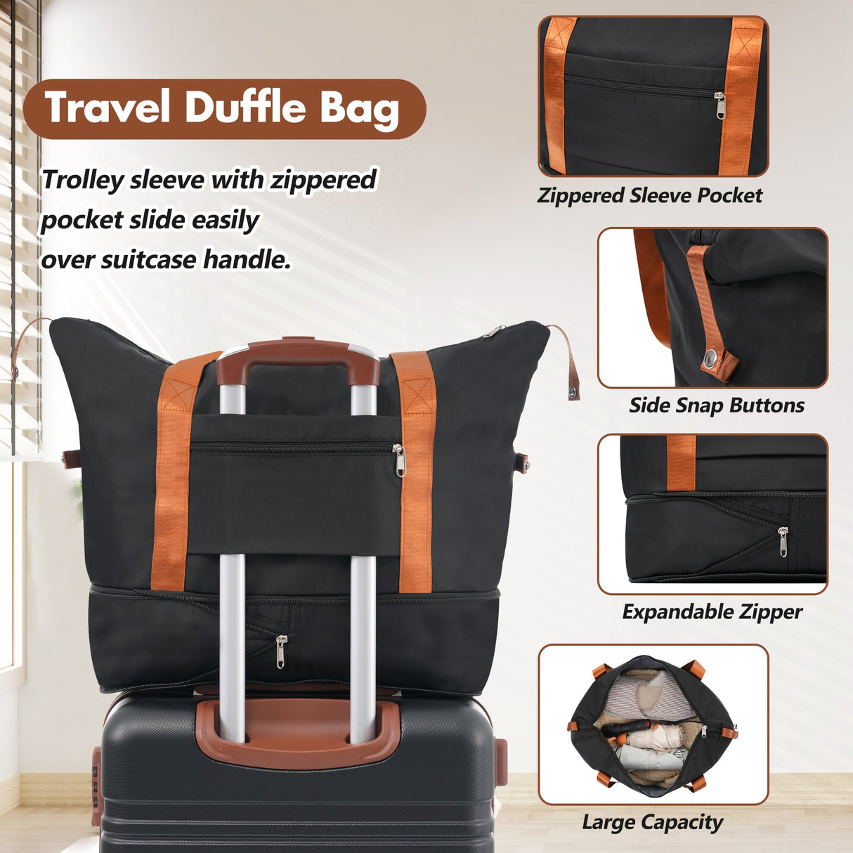 Hardshell Lightweight Suitcase Double Spinner Wheels with TSA Lock ,Single Vintage Luggage with Bag - Tuesday Morning - Luggage