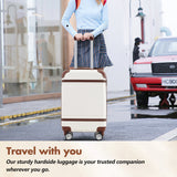 Hardshell Lightweight Suitcase Double Spinner Wheels with TSA Lock ,Single Vintage Luggage with Bag - Tuesday Morning - Luggage