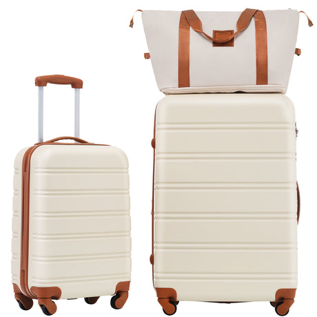Hardshell Luggage Sets 2Pcs + Bag Spinner Suitcase with TSA Lock Lightweight 20" + 28" - Tuesday Morning - Luggage