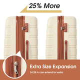 Hardshell Luggage Sets 2Pcs + Bag Spinner Suitcase with TSA Lock Lightweight 20" + 28" - Tuesday Morning - Luggage