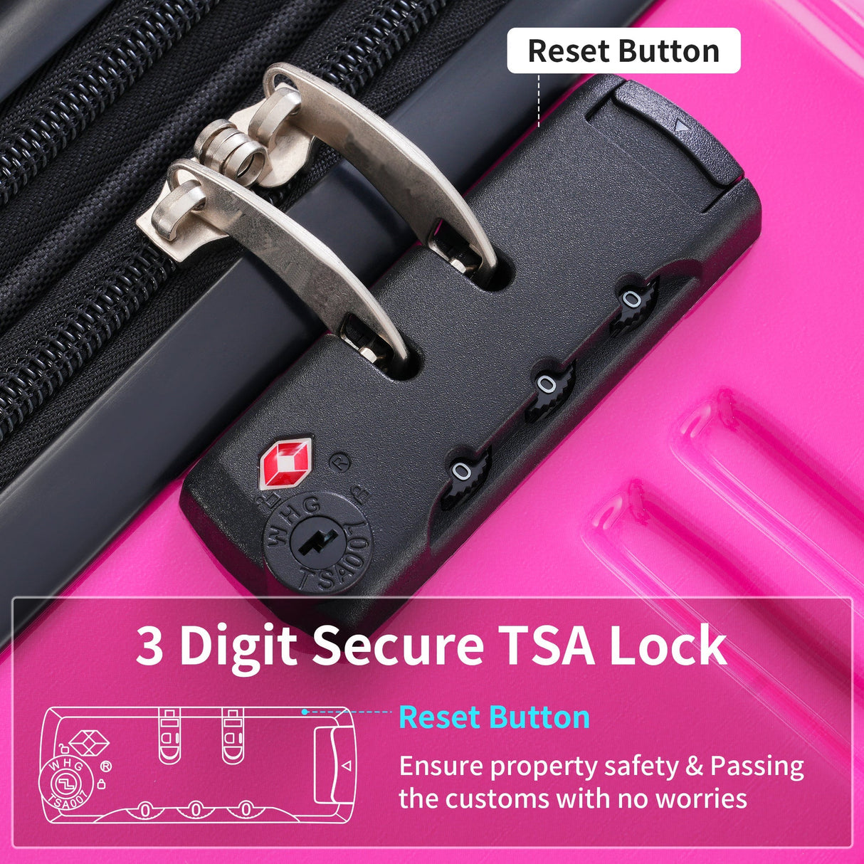 Hardshell Luggage Sets 3 Piece Expandable Suitcase with Spinner Wheels and TSA Lock Lightweight - Tuesday Morning - Luggage Sets