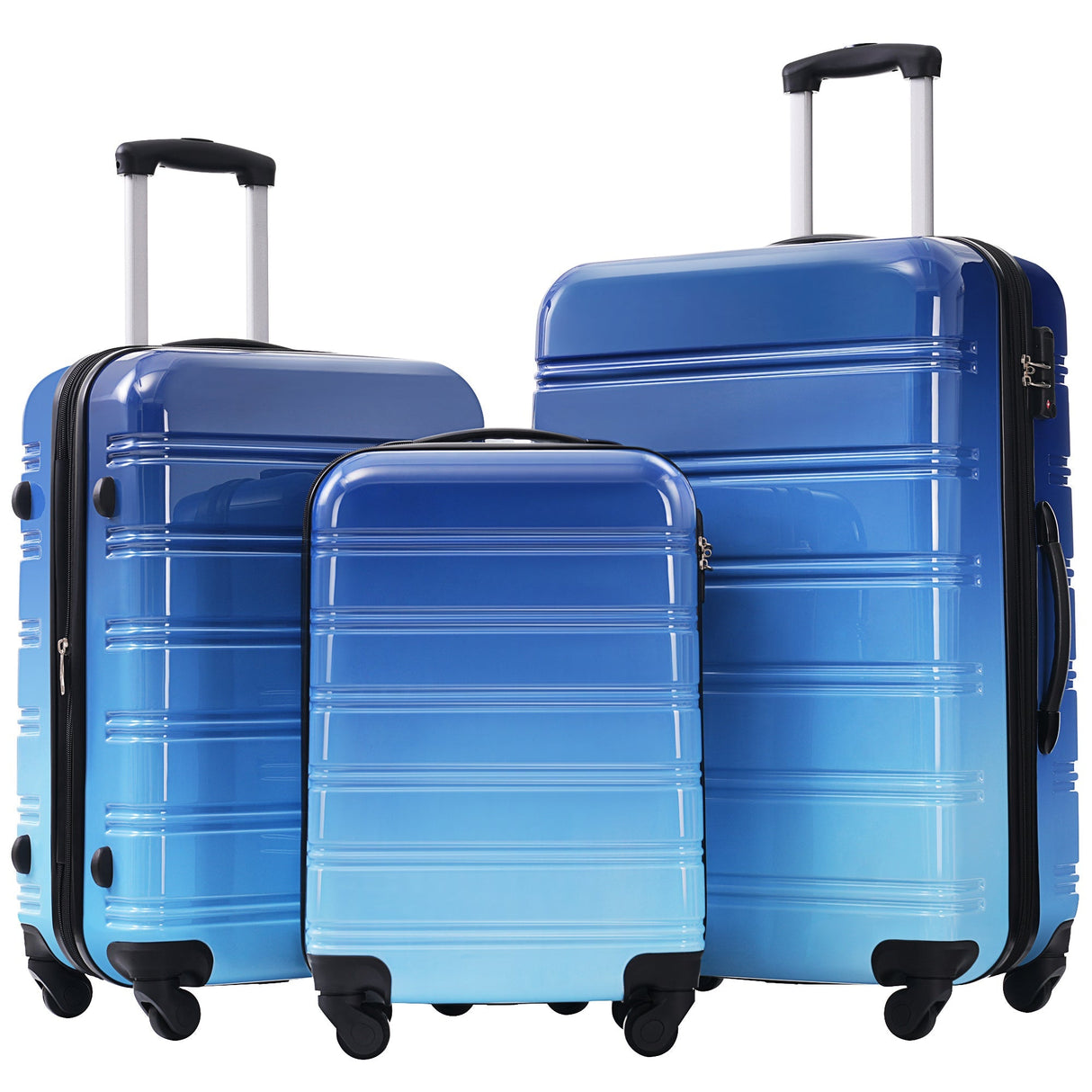 Hardshell Luggage Sets 3 Piece Expandable Suitcase with Spinner Wheels and TSA Lock Lightweight - Tuesday Morning - Luggage Sets