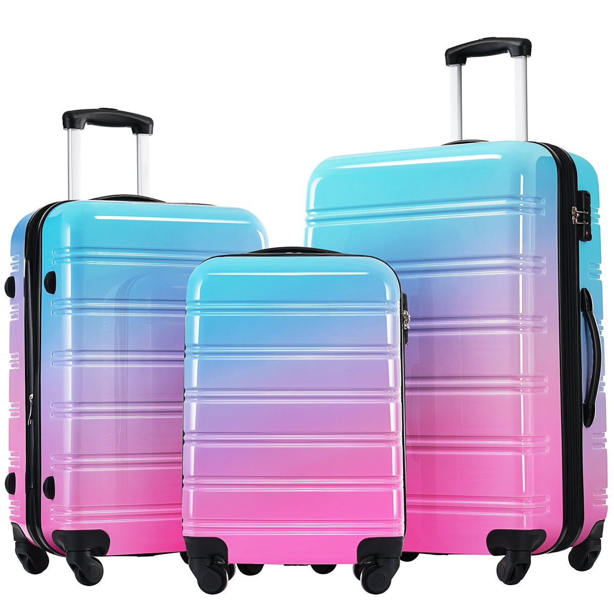 Hardshell Luggage Sets 3 Piece Expandable Suitcase with Spinner Wheels and TSA Lock Lightweight - Tuesday Morning - Luggage Sets