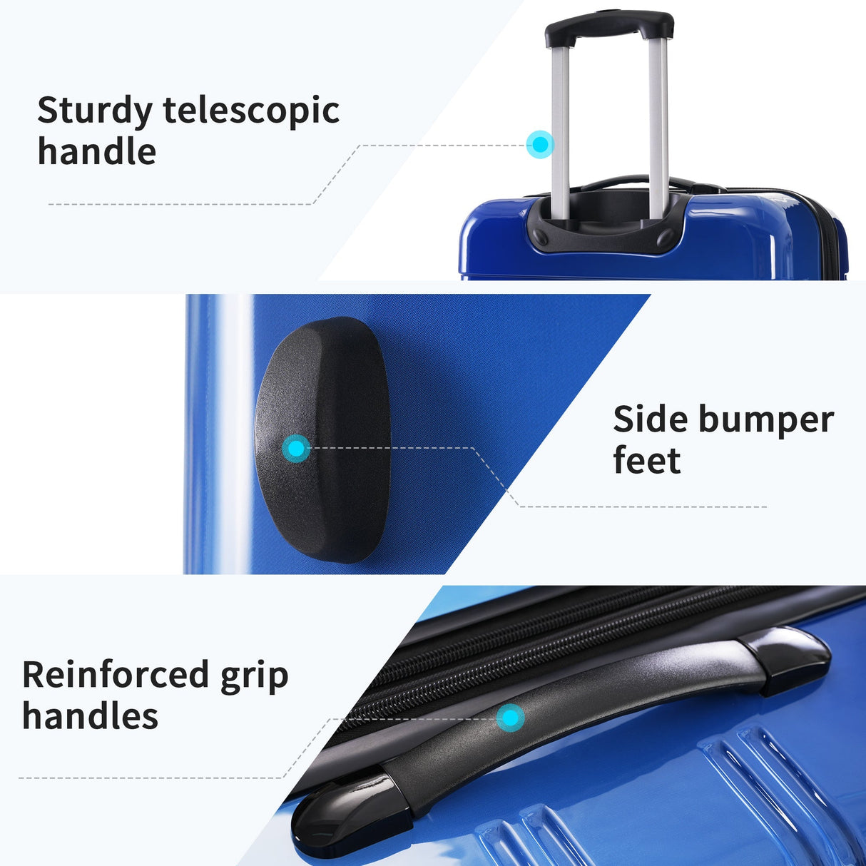 Hardshell Luggage Sets 3 Piece Expandable Suitcase with Spinner Wheels and TSA Lock Lightweight - Tuesday Morning - Luggage Sets