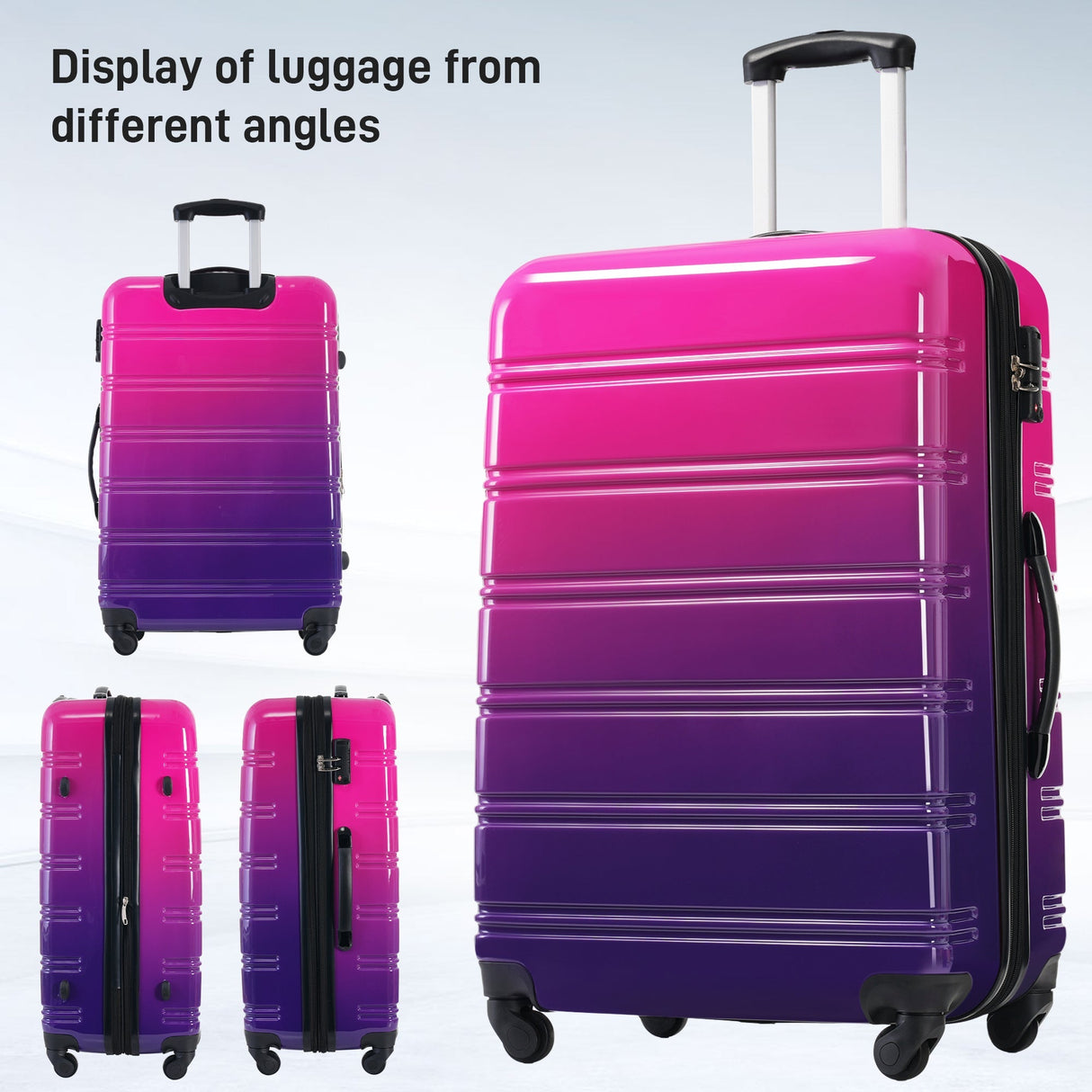 Hardshell Luggage Sets 3 Piece Expandable Suitcase with Spinner Wheels and TSA Lock Lightweight - Tuesday Morning - Luggage Sets