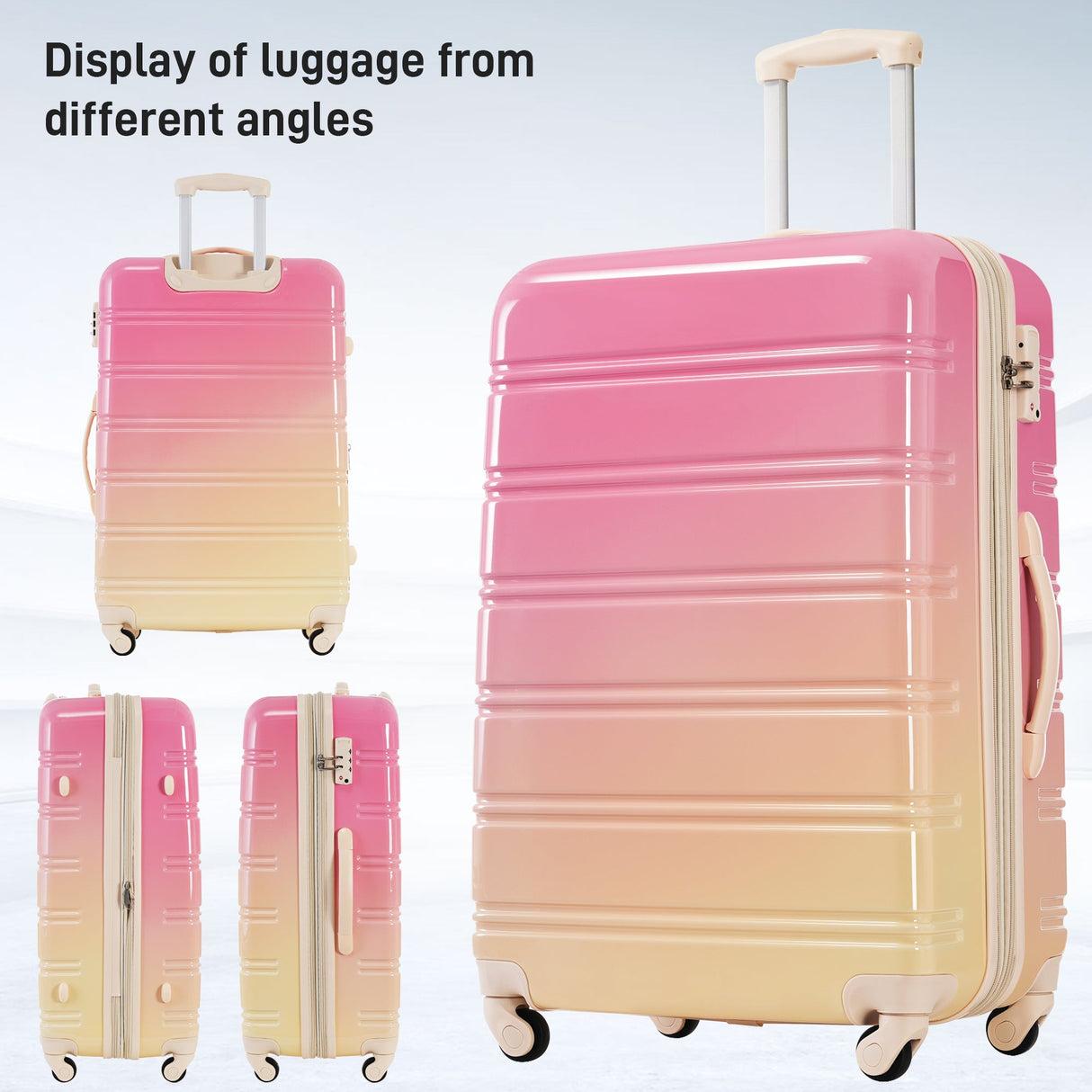 Hardshell Luggage Sets 3 Piece Expandable Suitcase with Spinner Wheels and TSA Lock Lightweight - Tuesday Morning - Luggage Sets