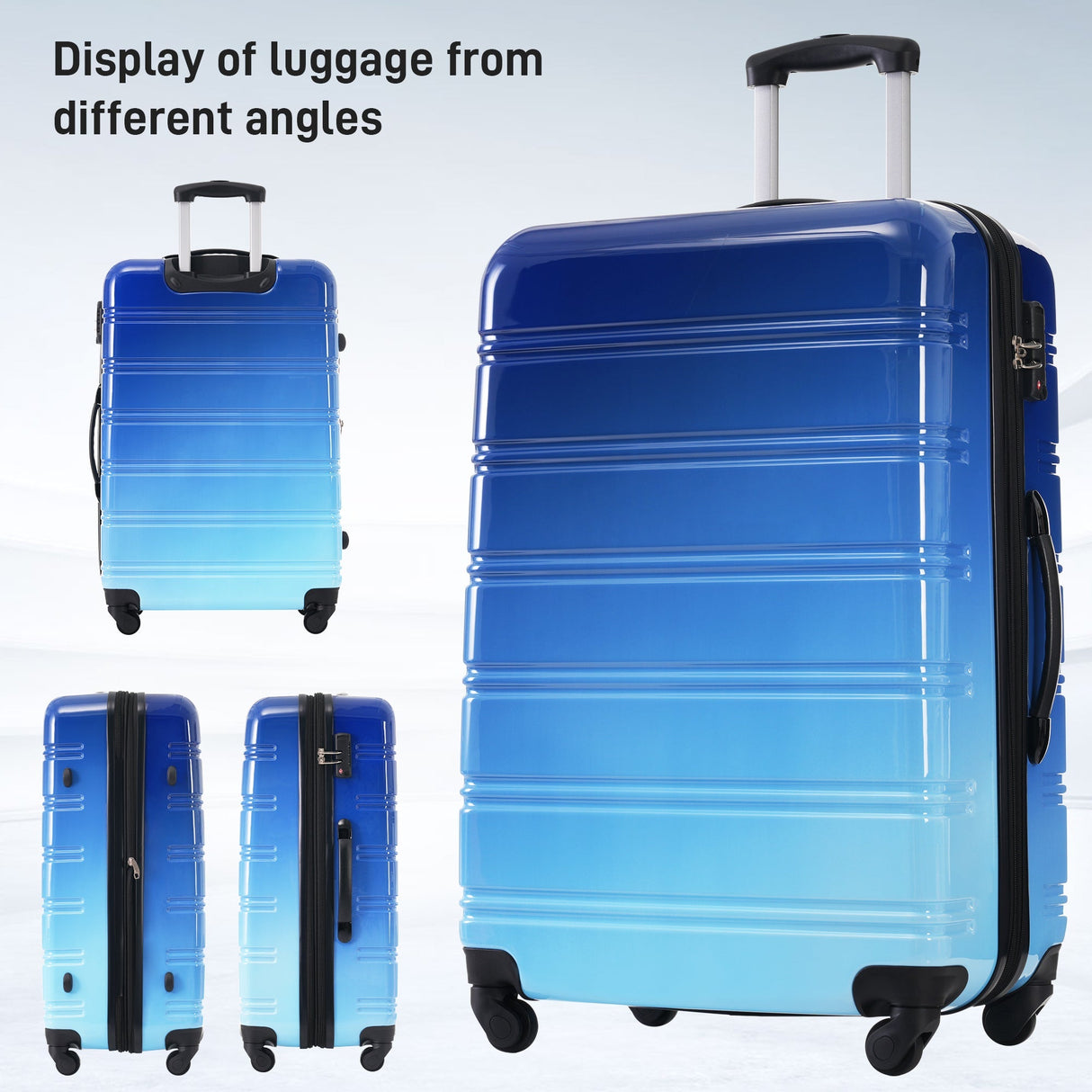 Hardshell Luggage Sets 3 Piece Expandable Suitcase with Spinner Wheels and TSA Lock Lightweight - Tuesday Morning - Luggage Sets