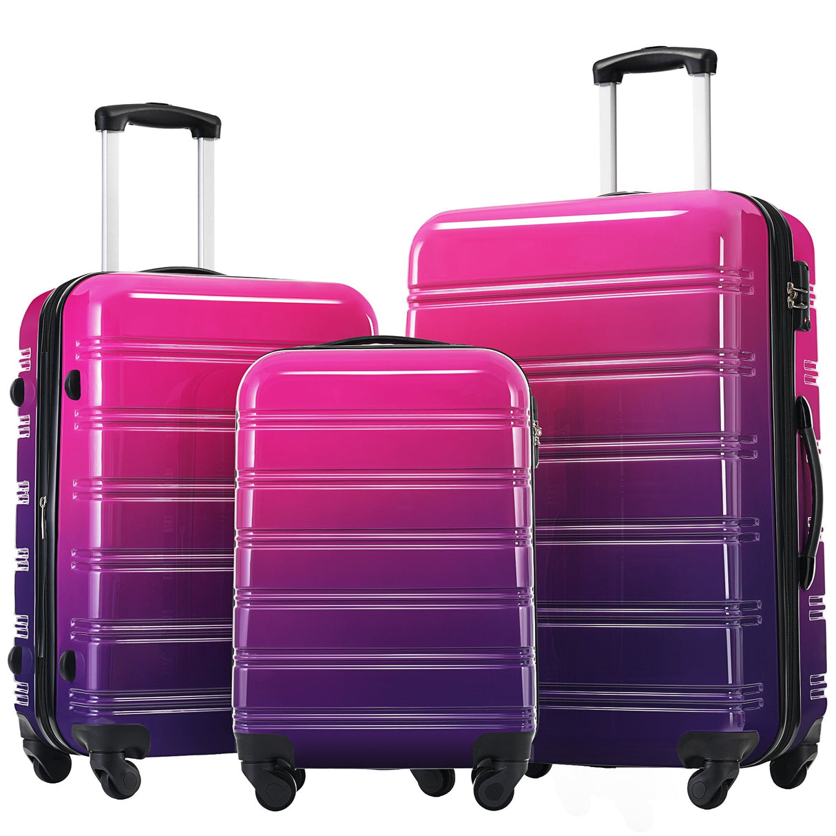 Hardshell Luggage Sets 3 Piece Expandable Suitcase with Spinner Wheels and TSA Lock Lightweight - Tuesday Morning - Luggage Sets