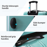 Hardshell Luggage Sets 3 Piece Gradient Color Expandable Suitcase with Spinner Wheels and TSA Lock Lightweight 20" 24" 28" Available,Gradient Blue - Tuesday Morning - Luggage