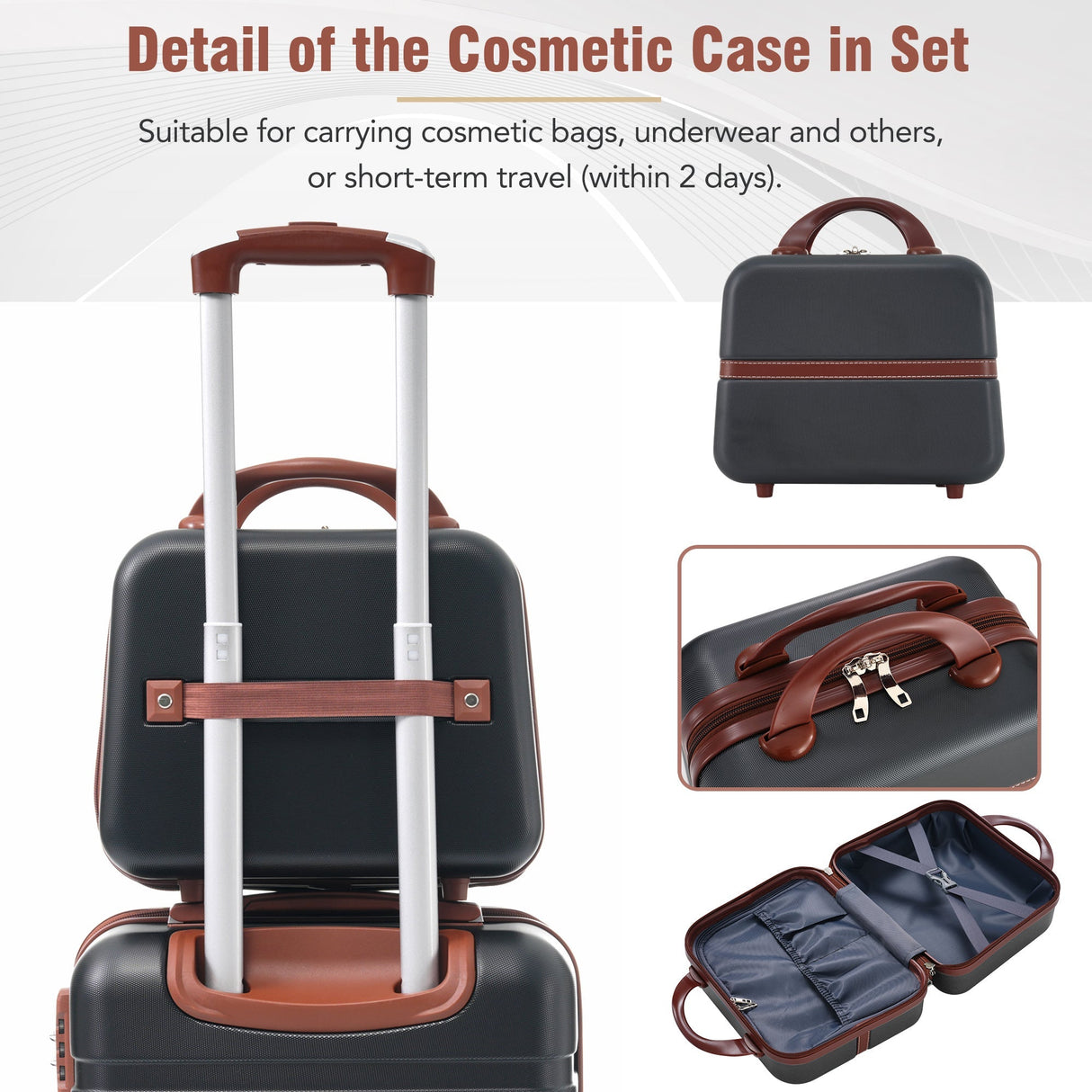Hardshell Luggage Sets 3 Pieces Luggages and Cosmetic Case Spinner Suitcase with TSA Lock Lightweight - Tuesday Morning - Luggage Sets