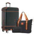 Hardshell Luggage Sets with Bags Lightweight Suitcase Double Spinner Wheels with TSA Lock ,Single Vintage Luggage 24 IN,Black - Tuesday Morning - Luggage