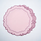 HARMONY PINK ROUND FABRIC PLACEMAT