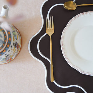 HAVEN BROWN FAUX LEATHER PLACEMAT (Set Of 4)