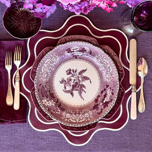 HAVEN BURGUNDY FAUX LEATHER PLACEMAT (Set Of 4)