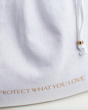 3 Small Organic Cotton Dust Bags