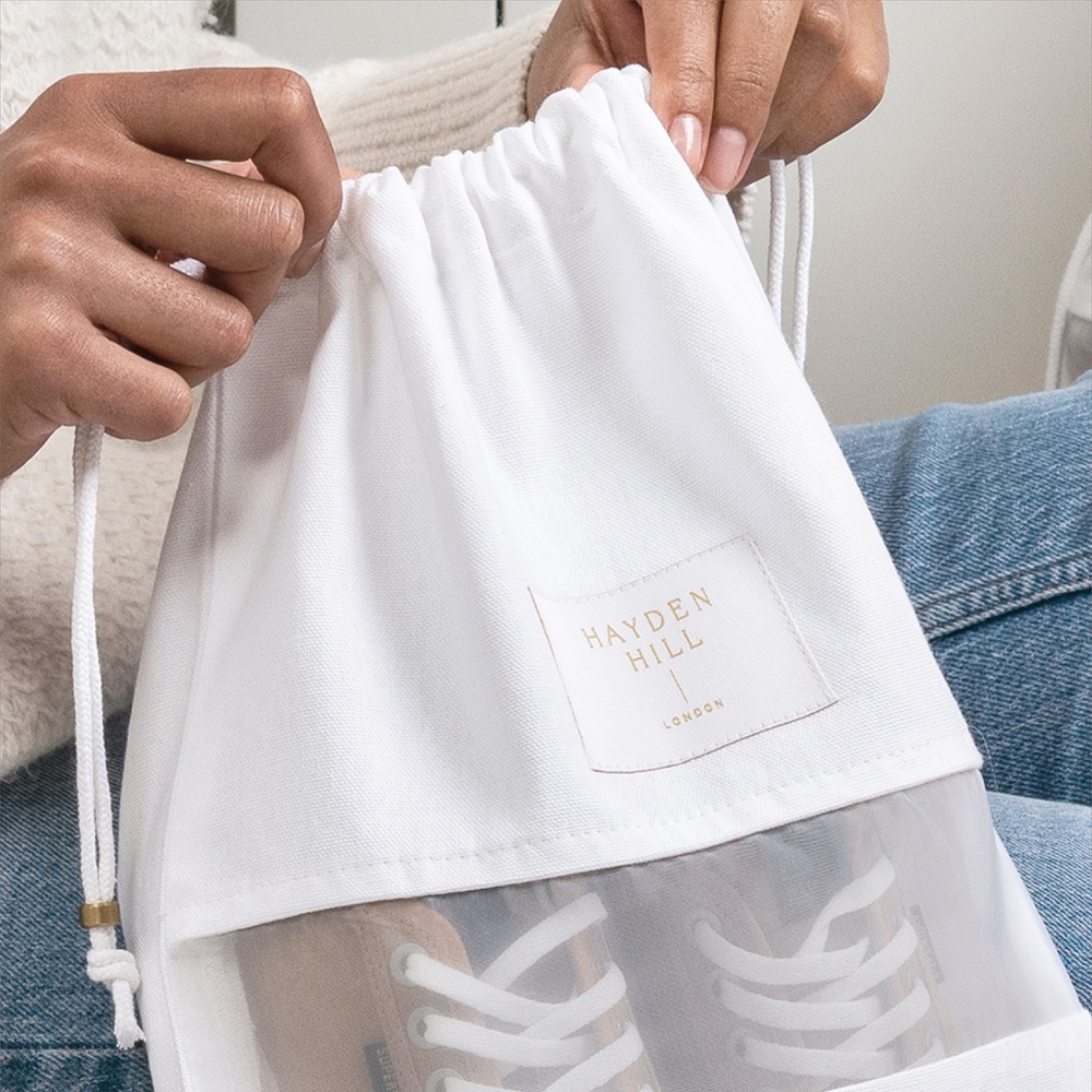 3 Small Organic Cotton Dust Bags
