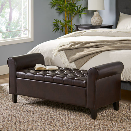 Hayes-Armed-Upholstered-Bench-Benches