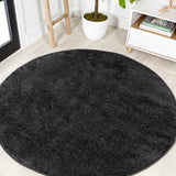 Haze Solid Sleek Low - Pile Round Area Rug - Tuesday Morning - Area Rugs
