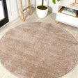 Haze Solid Sleek Low - Pile Round Area Rug - Tuesday Morning - Area Rugs
