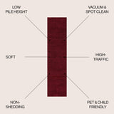 Haze Solid Unique Low - Pile Runner Rug - Tuesday Morning - Runner Rugs