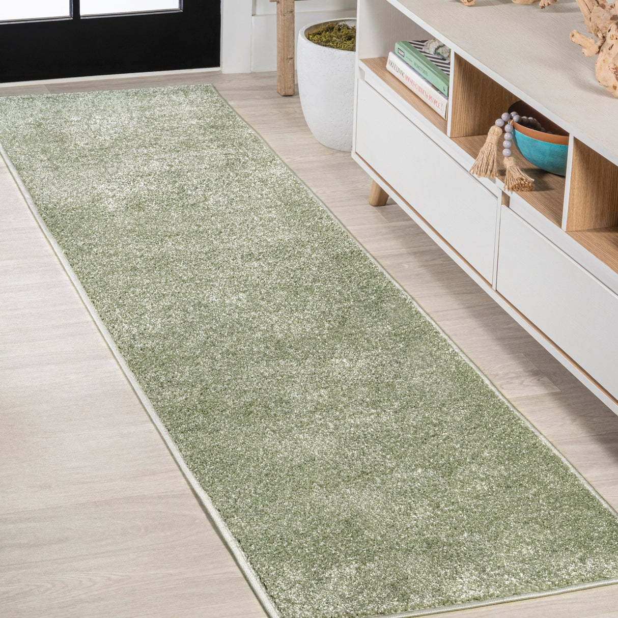 Haze Solid Unique Low - Pile Runner Rug - Tuesday Morning - Runner Rugs