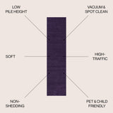 Haze Solid Unique Low - Pile Runner Rug - Tuesday Morning - Runner Rugs