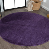 Haze Solid Unique Low Round Area Rug - Tuesday Morning - Area Rugs