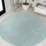 Haze Solid Unique Low Round Area Rug - Tuesday Morning - Area Rugs