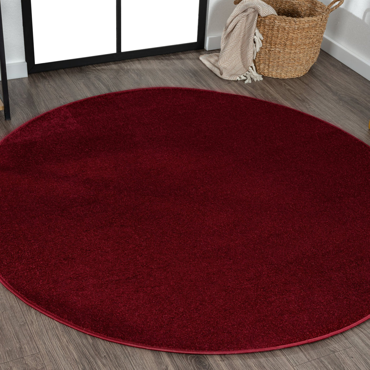 Haze Solid Unique Low Round Area Rug - Tuesday Morning - Area Rugs