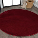 Haze Solid Unique Low Round Area Rug - Tuesday Morning - Area Rugs