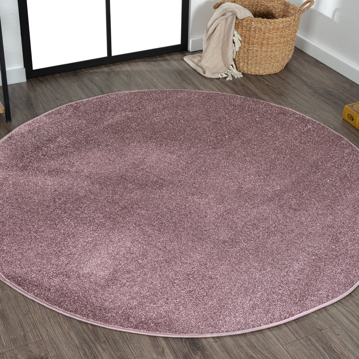 Haze Solid Unique Low Round Area Rug - Tuesday Morning - Area Rugs