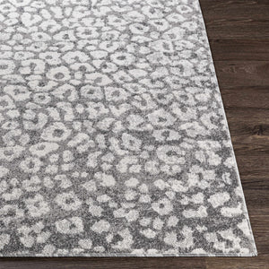 Gray Hubbardsville Leopard Print Area Rug - Clearance