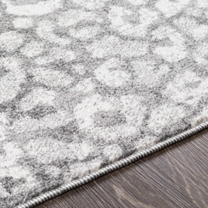 Gray Hubbardsville Leopard Print Area Rug - Clearance