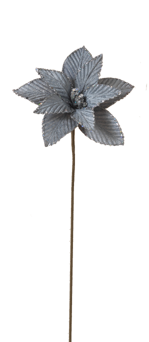 12" Poinsettia Pick -