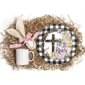 He Is Risen Crown of Thorns Sign - Wreath Enhancement
