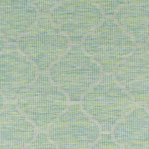 Unique Outdoor Trellis Area Rug, Lime Green - Clearance
