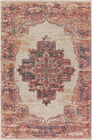 Heaton Red Medallion Area Rug - Clearance