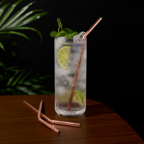 Summit cocktail straws in copper viski®